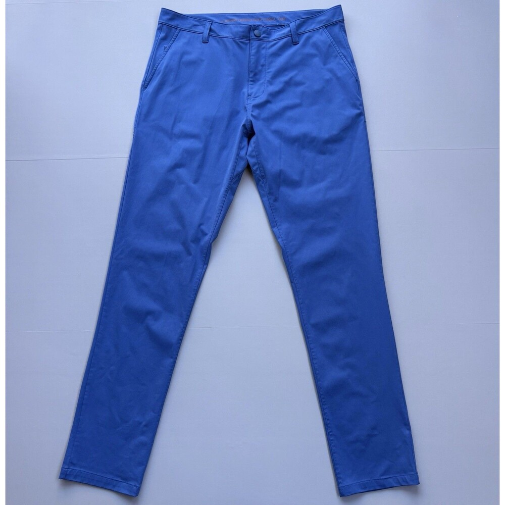 Rhone Commuter Pants Men's 34x32 Blue Straight Leg Casual Chino Golf Preppy